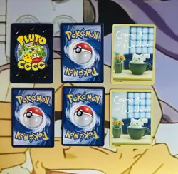 Pokemon Pikachu Psyduck Mimikyu Fan Art 6 Card Lot NM - Image 2
