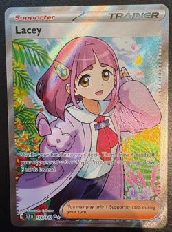 Pokemon Lacey 166/142 Full Art Stellar Crown Holo NM - Image 1