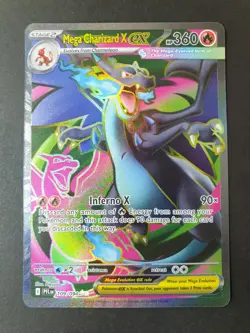 Mega Charizard X ex 109/094 Full Art Phantasmal Flames Pokemon | NEAR MINT - Image 1