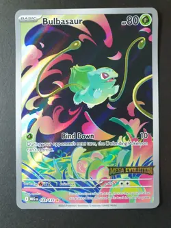 Bulbasaur 133/132 Mega Evolution Box Topper STAMPED PROMO Pokemon | EXC-LP - Image 1