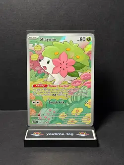 Pokemon Scarlet & Violet Destined Rivals Illustration Rare Shaymin #185 - Image 1