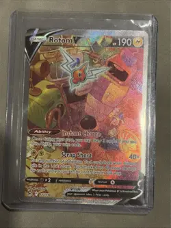 2022 Pokemon Rotom V 177/196 Alternate Art Lost Origin NM - Image 1