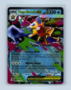 Pokemon tcg ME03: Perfect Order Mega Starmie ex Near Mint or Better - Image 1