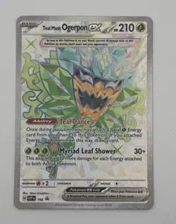Teal Mask Ogerpon ex - UR HoloSV: Scarlet & Violet Promo 166 NM Pokemon TCG - Image 1