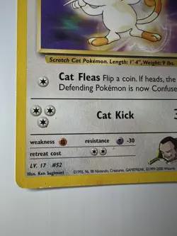 Pokemon TCG Giovanni's Meowth Gym Challenge Common - Image 3