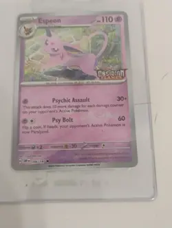 Pokemon Sealed Espeon Best Buy Promo/Eevee/Mimikyu Promo Holo Cards - Image 2