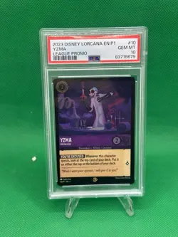 2023 YZMA Disney Lorcana En P1-Promo #10 League Promo PSA 10 GEM MT - Image 1