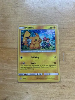 Pokemon Pikachu TCG SM86 Cosmo Holo Black Star General Mills Promo Card - Image 1