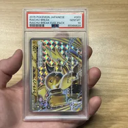 RAICHU BREAK 003/010 PSA 10 POKEMON CARD JAPANESE Raichu BREAK EVO. PACK HOLO - Image 4