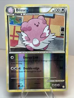 LP- Blissey 36/123 Reverse Holo HeartGold SoulSilver AUTHENTIC Pokemon Card - Image 1