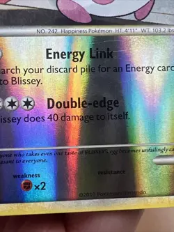 LP- Blissey 36/123 Reverse Holo HeartGold SoulSilver AUTHENTIC Pokemon Card - Image 4