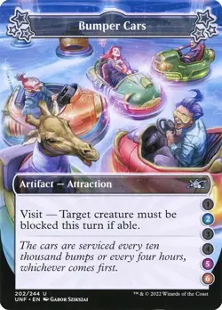 FOIL Bumper Cars Unfinity Magic MTG Artifact CARD 1x (202/244) - Image 1