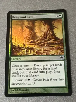 Reap And Sow Foil X1 Darksteel NM Condition See Pics Front Back - Image 1