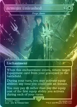 Armiger Unleashed - Forge Anew [Final Fantasy Secret Lair] 1x NM FOIL EN MTG - Image 1