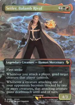 Seifer, Balamb Rival (Borderless) 451 FIC Commander: FINAL FANTASY R Foil - Image 1
