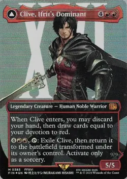 MTG - Clive, Ifrit's Dominant *Borderless Number Foil* - FIN Set. N/M 385 - Image 1