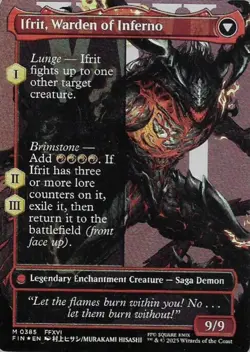 MTG - Clive, Ifrit's Dominant *Borderless Number Foil* - FIN Set. N/M 385 - Image 2
