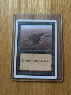 WOTC MTG Vintage Unlimited Edition Sinkhole (LP) CCG Magic the Gathering - Image 1