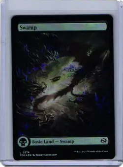 MTG Magic the Gathering Swamp (274/471) Tarkir Dragonstorm NM FOIL - Image 1