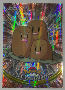 Topps Chrome 2000 Pokemon - Spectra Chrome #51 Dugtrio (1) - Image 1