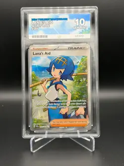 ACE GRADED 10 GEM MINT Pokemon Lana's Aid Twilight Masquerade 207/167 - Image 1