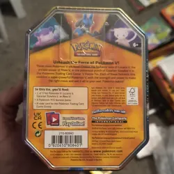 Pokemon TCG V Forces Tin Mew V Promo Sealed 4pack booster 2021 English - Image 2