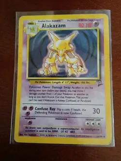 Alakazam #1 Pokemon Base Set 2 Holo Rare Pokemon - Image 1