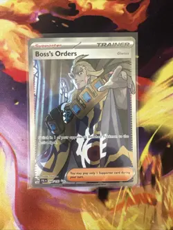 Boss's Orders Ghetsis 248/193 Paldea Evolved - Pokemon TCG Full Art Trainer - NM - Image 1