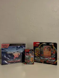 Pokemon Chaos Rising *FACTORY SEALED* ETB (1), Booster Bundle (1) and 3 Pack (1) - Image 2