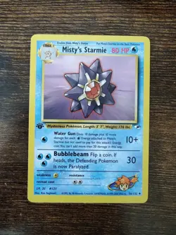 Pokemon Gym Heroes 1st Edition Misty's Starmie 56/132 - Image 1