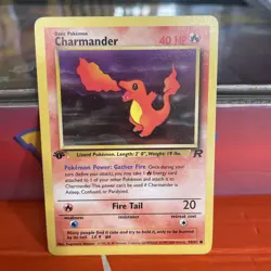 Pokemon TCG Charmander 50/82 1st Edition Team Rocket Common WOTC 1999 Vintage - Image 3