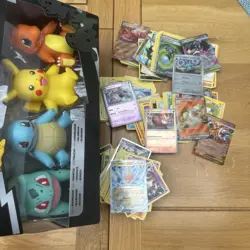 Pokemon figures boxed & TCG x 300 Card Job lot Bundle - Image 1