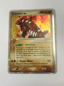 Groudon EX Ultra Rare EX Crystal Guardians DMG Pokemon Card - Image 1