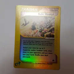 Pokemon TCG Skyridge Relic Hunter Trainer- Reverse Holo Near Mint Card - Image 2
