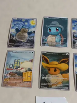 6 Pokemon x Van Gogh Black Star Promo ACG Art Card - READ DESCRIPTION - Image 2