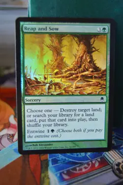 MTG foil reap and sow from darksteel magic the gathering - Image 1