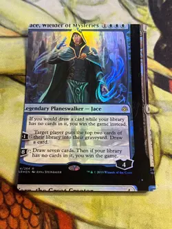 MTG NFC "miscut" War of the Spark Foil Jace, Wielder of Mysteries #3 - Image 1