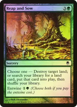 Darksteel MTG FOIL Reap and Sow Magic - Image 1