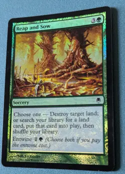 MTG Reap and Sow - Darksteel 81/165 Foil - Image 1