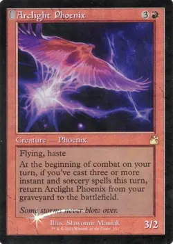 MTG Foil 1X Arclight Phoenix X1 (Retro Frame) Ravnica Remastered Magic - NM/MT - Image 1