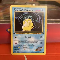 Pokemon TCG Sabrina’s Psyduck 99/132 1st Edition Gym Challenge Common WOTC - Image 3