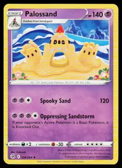 Palossand 126/264 Rare Fusion Strike Pokemon Lightly Played - Image 1