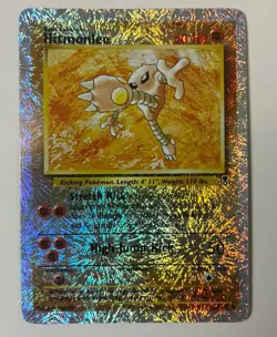 Pokemon Hitmonlee 13/110 Legendary Collection Reverse Holo Rare WOTC MP - Image 1