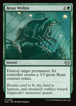 MTG - BEAST WITHIN - Duskmourn Commander (U) - Image 1