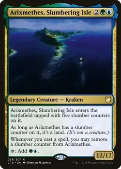 Arixmethes, Slumbering Isle Commander 2018 LP MTG - Image 1