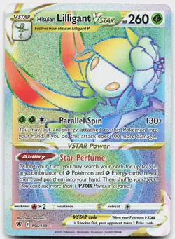 Hisuian Lilligant VSTAR 190/189 Rainbow Rare Astral Radiance Pokemon Near Mint - Image 1