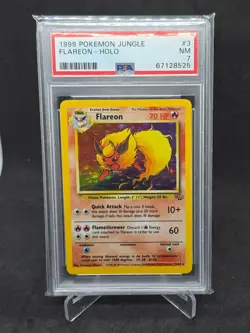 Flareon Holo 3/64 Jungle Pokemon PSA 7 - Image 1