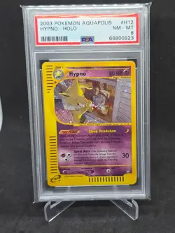 Hypno Holo H12/147 Aquapolis Pokemon PSA 8 - Image 1