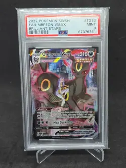 Umbreon Vmax Tg23 Brilliant Stars Pokemon PSA 9 - Image 1