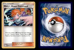 MISTY'S WATER COMMAND 63/68 HOLO R HIDDEN FATES POKEMON TCG NM - Image 3